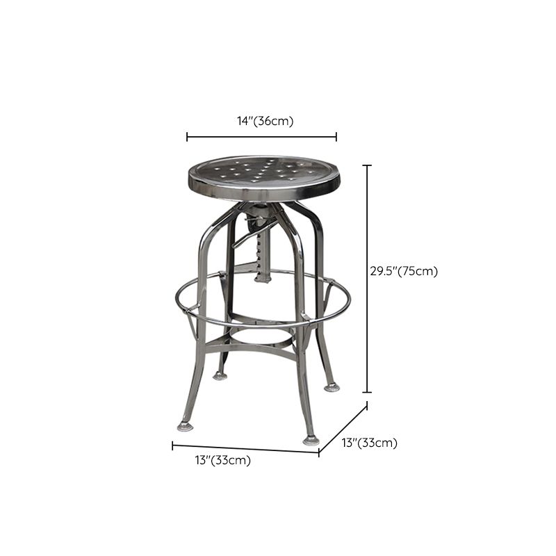 Industrial Metal Legs Bar Stools Indoor Faux Leather Counter Chair Clearhalo 'Bar Furniture' 'Bar Stools' 'bar_stools' 'furn' 'furn_bar_stools' 'Furniture' 'Kitchen & Dining Furniture' 1200x1200_5a21e40d-3fed-4b6b-96ce-1c9f5153954a