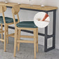 Table de pub rectangulaire moderne 1/2/5/9 pièces, ensemble de comptoir en bois pour salle à manger
