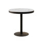 Metalen moderne ronde eettafel Gesinterde stenen tafel voor eetkamer en keuken