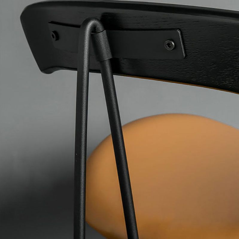 Industrial Upholstered Dining Room Side Chair Matte Finish Open Back Dining Chair Clearhalo ' kitchen&dining_furn' 'Dining Chairs' 'Dining Tables & Seating' 'dining_chair' 'furn' 'furn_dining_chair' 'Furniture' 'furniture_dining_chair' 'Kitchen & Dining Furniture' 'kitchen' 1200x1200_5a292fa1-5a07-472d-af11-8b40d9d216d1