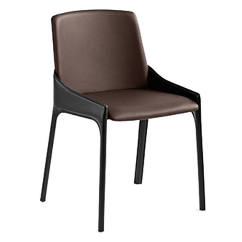 Modern Metal Dining Chair 20'' Wide Parsons Dining Side Chair for Kitchen Clearhalo ' kitchen&dining_furn' 'Dining Chairs' 'Dining Tables & Seating' 'dining_chair' 'furn' 'furn_dining_chair' 'Furniture' 'furniture_dining_chair' 'Kitchen & Dining Furniture' 'kitchen' 1200x1200_5a2ac28c-8381-41a9-a5a0-70bbd5792a1e