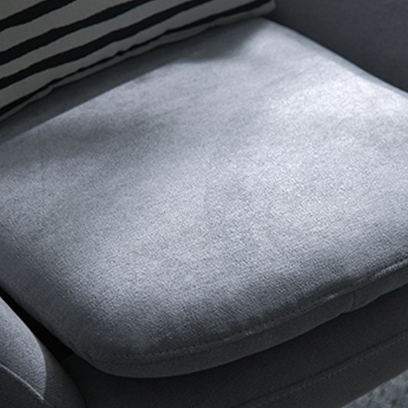 33.46" L x 30.70" W x 34.64" H Linen Accent Chair Flared Arms Lounge Chair Clearhalo 'Accent Chairs' 'accent_chairs' 'Chairs & Seating' 'furn' 'furn_accent_chairs' 'Furniture' 'furniture_accent_chairs' 'Living Room Furniture' 1200x1200_5a2bcb46-2f67-49f6-8552-c831649ab082