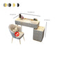 Glam Bedroom Vanity Dressing Table Stone Makeup Vanity Desk with Drawer