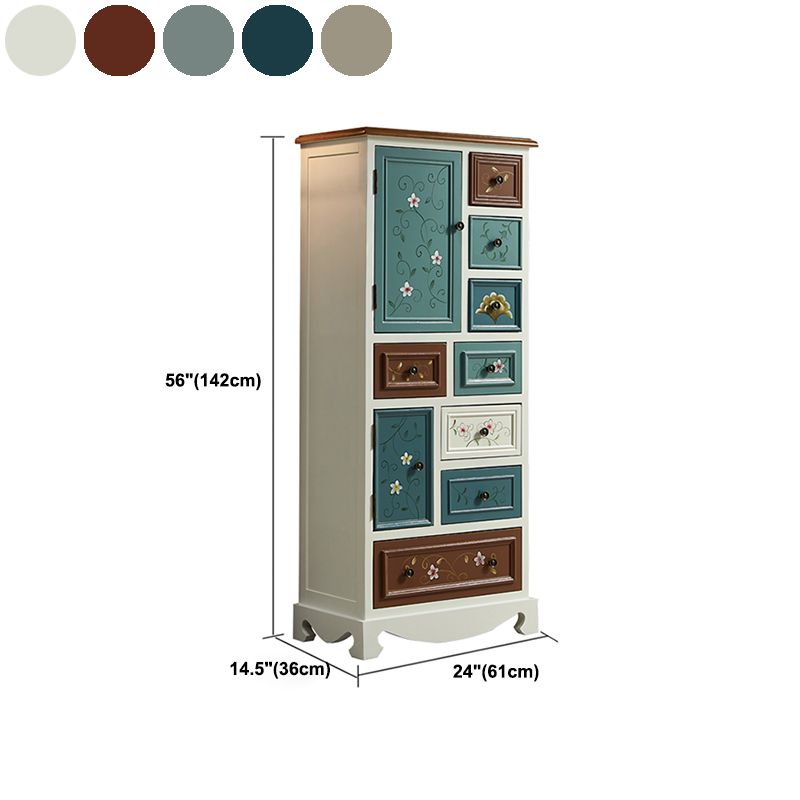 Nautische opbergkist massief houten dressoir met 7/8/10/12 laden