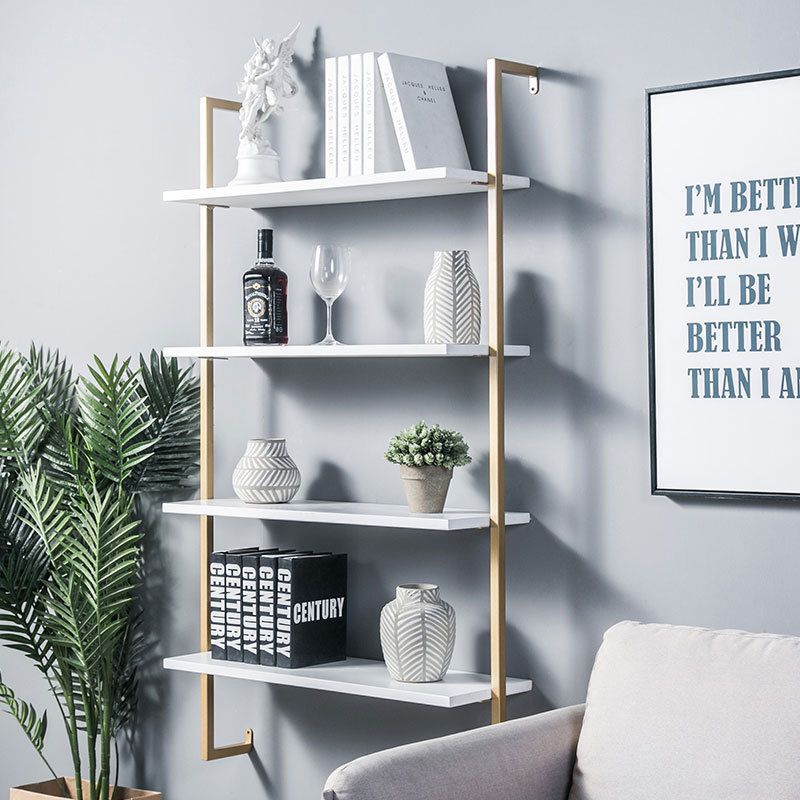 Estantería flotante de madera escandinava 9.8 "