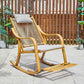 Vintage Style Wood Simple Rocking Chair Lounge Leisure Lazy Chair for Balcony Clearhalo 'Chairs & Seating' 'furn' 'furn_rocking_chairs' 'Furniture' 'Living Room Furniture' 'Rocking Chairs' 'rocking_chairs' 1200x1200_5a2d928b-59e2-445a-a81b-147475f584df