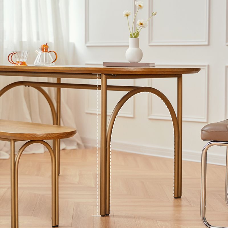 Tavolo da cucina moderno in legno in legno in legno in legno in legno in natura naturale