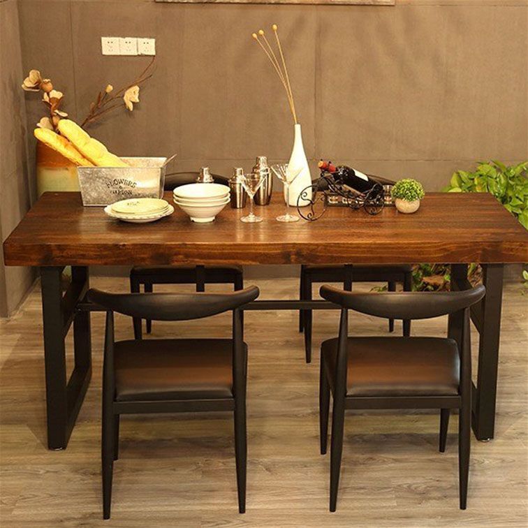 Rectangle Dining Furniture Solid Wood Dining Table for Dining Room