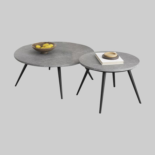 Slate Coffee Table Set Contemporary 4 Legs Coffee Cocktail Table Clearhalo 'Coffee & Accent Tables' 'Coffee Tables' 'coffee_tables' 'furn' 'furn_coffee_tables' 'Furniture' 'Living Room Furniture' 1200x1200_5a30818a-36e0-4db4-ab90-71ffd2b40360