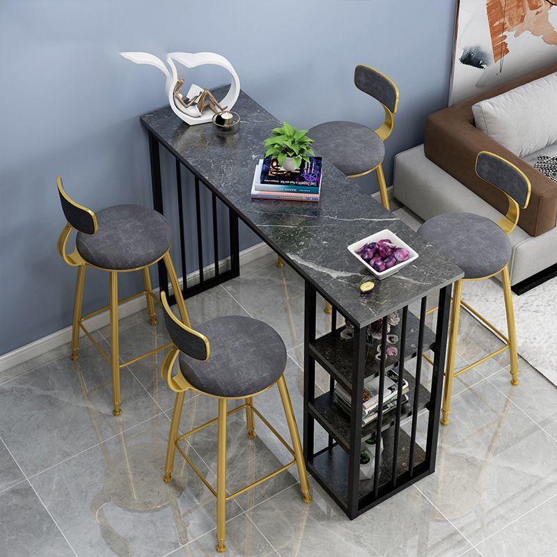 Rectangle Bar Dining Table Modern Bar Counter Table with Sled Base Clearhalo 'Bar Furniture' 'Bar Tables' 'bar_tables' 'furn' 'furn_bar_tables' 'Furniture' 'furniture_bar_tables' 'Kitchen & Dining Furniture' 1200x1200_5a345edf-ee9d-4404-9b62-63a5be4d0dcf