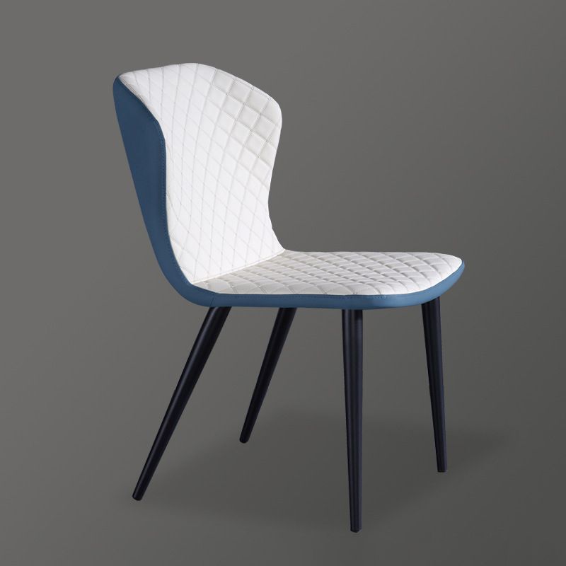 Industriële vaste achterstoelen armloze zijstoelen met metalen benen voor thuisgebruik