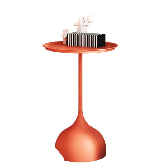 Tabella dell'estremità laterale in metallo minimalista Tavolo laterale del piedistallo della metà secolo