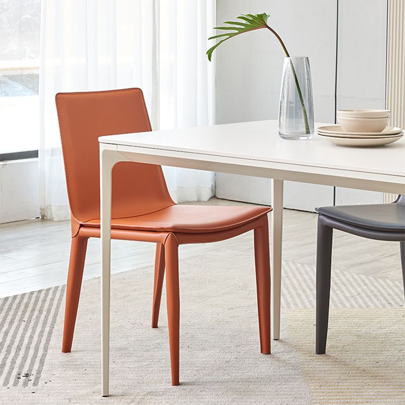 Silla de comedor de comedor de metal de estilo moderno para uso en el hogar