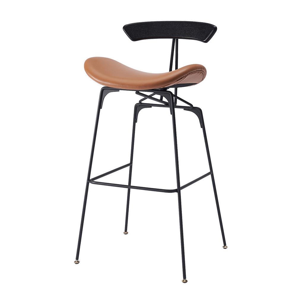 31.50" Industrial Bar and Counter Stool Low Back Stool with 4 Legs in Black Clearhalo 'Bar Furniture' 'Bar Stools' 'bar_stools' 'furn' 'furn_bar_stools' 'furniture_bar_stools' 'Kitchen & Dining Furniture' 'kitchen&dining_furn' 'kitchen' 'kitchen_furn' Furniture' 1200x1200_5a370b9d-b0ed-4aae-8431-7c1cf9d8dd93