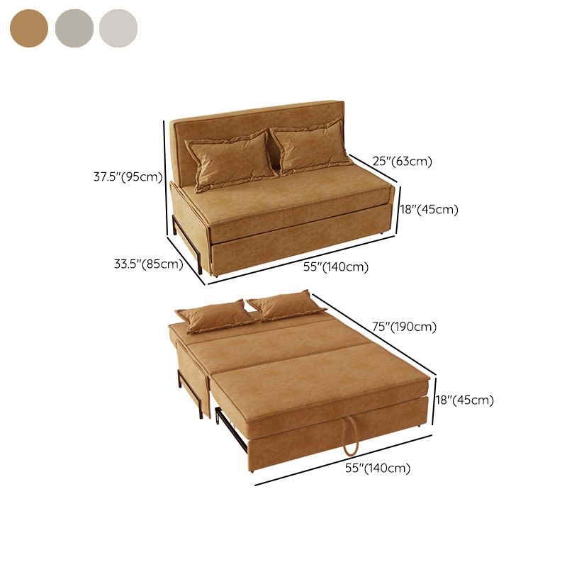 Pillow Included Sofa Futon Armless Cushion Back Sleeper Sofa Clearhalo 'furn' 'furn_futons' 'Furniture' 'Futons & Daybeds' 'Futons' 'Living Room Furniture' 1200x1200_5a372840-e75e-4d84-a16a-fb566ab05a45