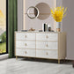Classic Glam Double Dresser Stone Storage Chest with Metal Feet for Bedroom Clearhalo 'Bedroom Furniture' 'Dressers & Chests' 'dressers_chests' 'furn' 'furn_dressers_chests' 'Furniture' 1200x1200_5a38e678-3bc6-4184-989e-8bbab3ef59e7
