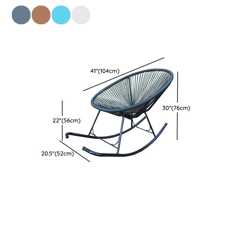 現代の怠zyなシングルロッキングチェアブレイクのためのラタンロッキングチェア
