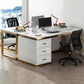 29.5 "H Glam Executive Desk rechthoekig schrijfbureau met laden