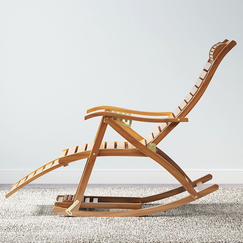 Chaise de chaise de chaise de coussin de style moderne avec chaise à bascule de bambou avec cadre en bambou