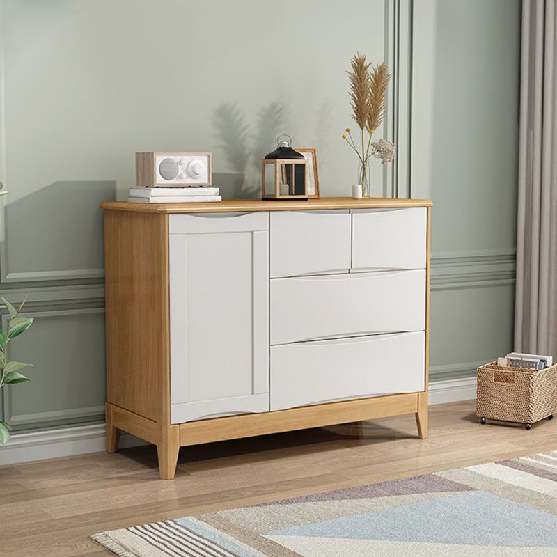 Eigentijdse massief hout dressoirs 4 laden opbergkast dressoir