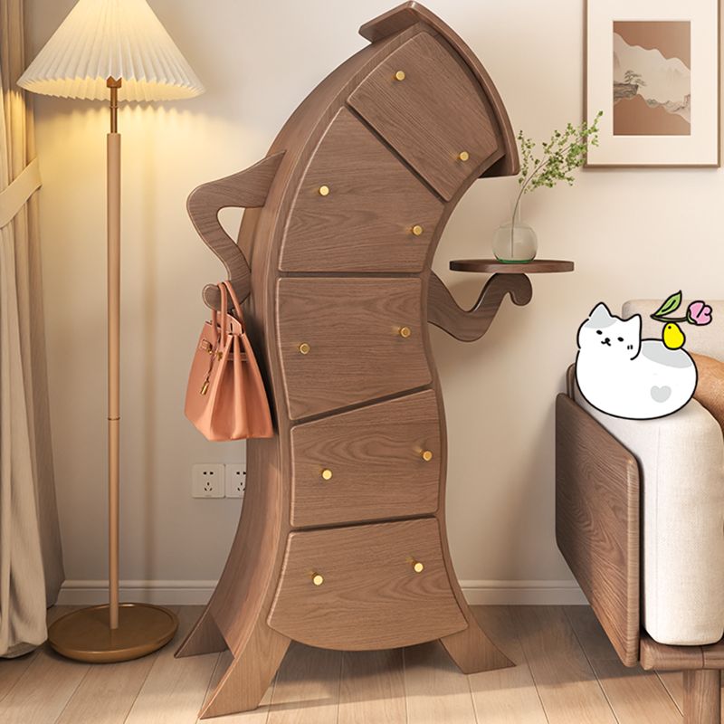 Modern Vertical Lingerie Chest Wood Dresser with 5 Drawers for Bedroom Clearhalo 'Bedroom Furniture' 'Dressers & Chests' 'dressers_chests' 'furn' 'furn_dressers_chests' 'Furniture' 1200x1200_5a3e61d0-c23a-47bd-928e-23e002007cdc