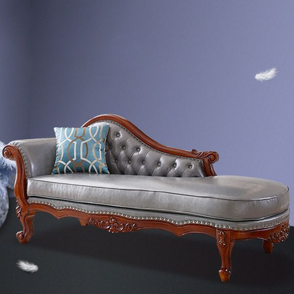 Traditional Upholstered Chaise Lounge Couch Leather Chaise Lounge Chair Clearhalo 'Chairs & Seating' 'Chaise Lounge' 'chaise_lounge' 'furn' 'furn_chaise_lounge' 'Furniture' 'Living Room Furniture' 1200x1200_5a3eae04-4da4-4274-8b39-f88e62b19d60