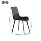 Modern Home Leather Side Chair Solid Back Dining Chair with Metal Legs Clearhalo ' kitchen&dining_furn' 'Dining Chairs' 'Dining Tables & Seating' 'dining_chair' 'furn' 'furn_dining_chair' 'Furniture' 'furniture_dining_chair' 'Kitchen & Dining Furniture' 'kitchen' 1200x1200_5a40d5e7-acc4-4131-8d8e-1caaf7c94a0d