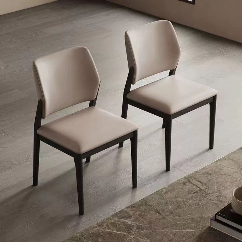 Open Back Dining Side Chair Industrial Solid Wood Dining Chair Clearhalo 'Dining Chairs' 'Dining Tables & Seating' 'dining_chair' 'furn' 'furn_dining_chair' 'Furniture' 'Kitchen & Dining Furniture' 1200x1200_5a41af66-1f1b-4191-aeca-29129a03f207