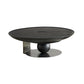 No Distressing Pedestal Coffee Table Modern Round Bunching Tables