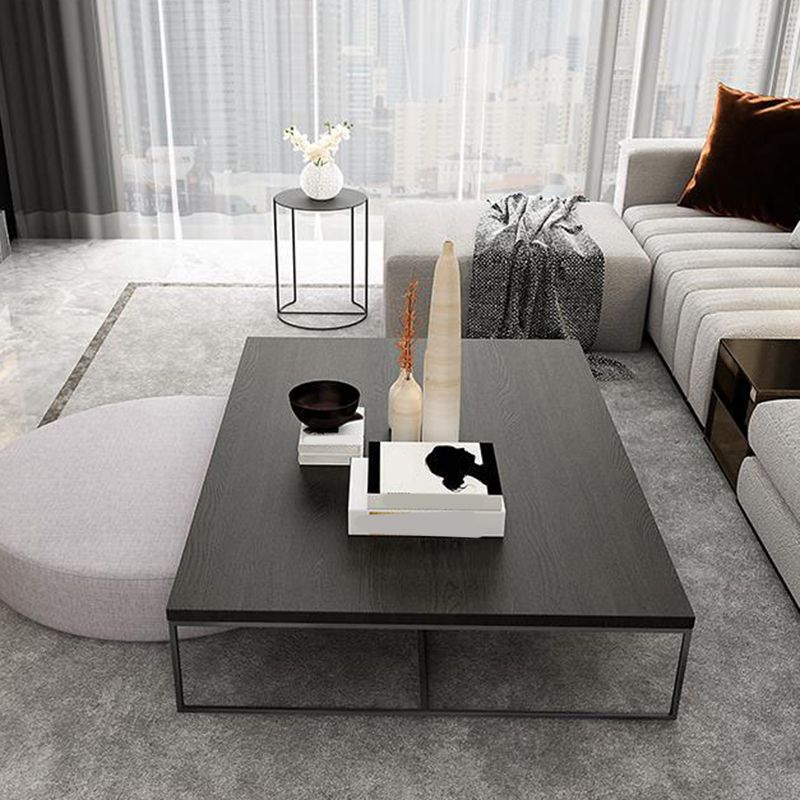 Nordeuropäischer Holz Couchtisch Rechteck Rahmen Cocktailtisch