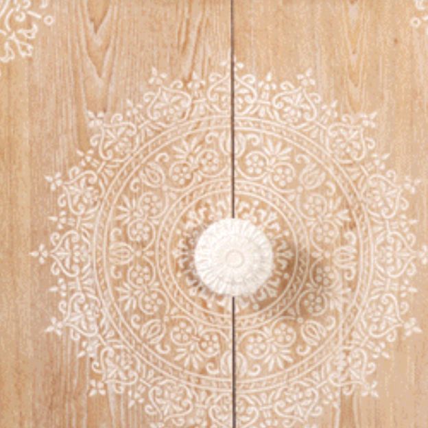 Zeitgenössischer Seitenbrett Massivholz Sideboardschrank mit Türen für Esszimmer