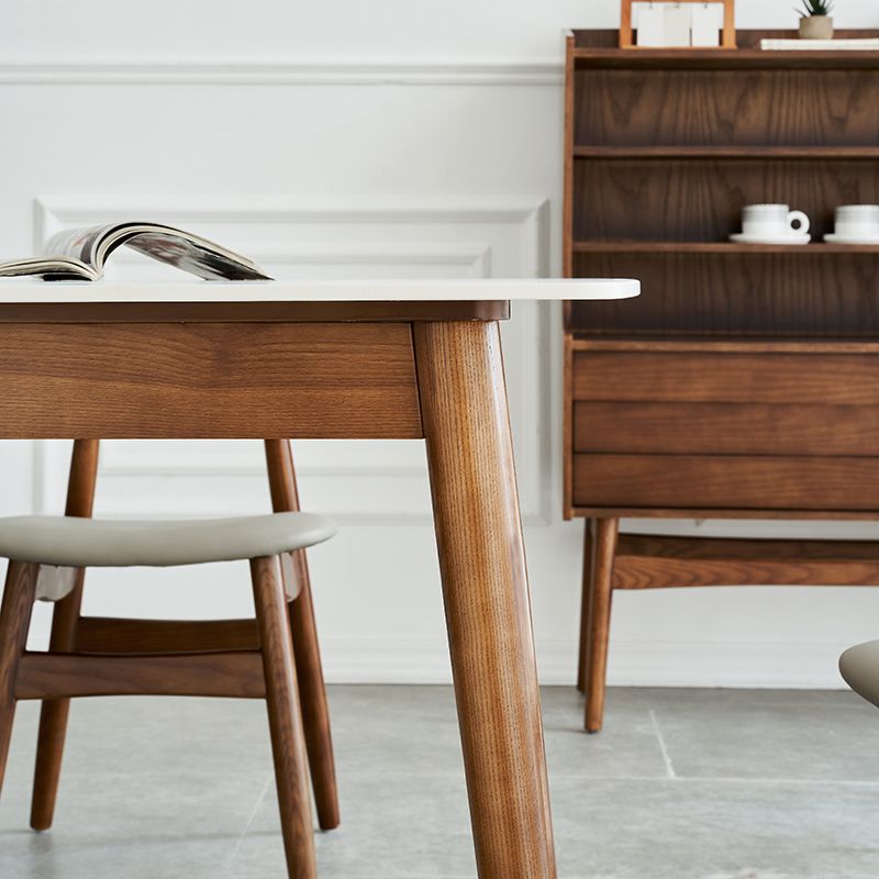 Modern Rectangle Sintered Stone Dining Table with Wooden Base White Dining Table for Restaurant Clearhalo ' dining_table' 'Dining Tables & Seating' 'Dining Tables' 'Furniture' 'furniture_dining_table' 'Kitchen & Dining Furniture' 'kitchen&dining_furn' 'kitchen' 'kitchen_dining_table' 1200x1200_5a45bb32-ec02-4d6a-9e78-643c2e884b29