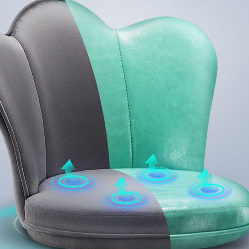 Contemporary Metal Barstool Velvet Footrest Low Back Stool with Swivel in Matte Finish Clearhalo 'Bar Furniture' 'Bar Stools' 'bar_stools' 'furn' 'furn_bar_stools' 'Furniture' 'Kitchen & Dining Furniture' 1200x1200_5a47fb5f-3374-4962-b9ea-a9daaab6a58f