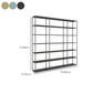 Scandinavian Etagere Bookcase Metal Open Back Bookshelf with Shelves