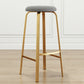 Nordic Armless Backless Counter Stool Iron Cafe Bar Stool with Cushion and Pedal Clearhalo 'Bar Furniture' 'Bar Stools' 'bar_stools' 'furn' 'furn_bar_stools' 'Furniture' 'furniture_bar_stools' 'Kitchen & Dining Furniture' 1200x1200_5a485620-b74e-4d03-9cc7-83542021dbbe