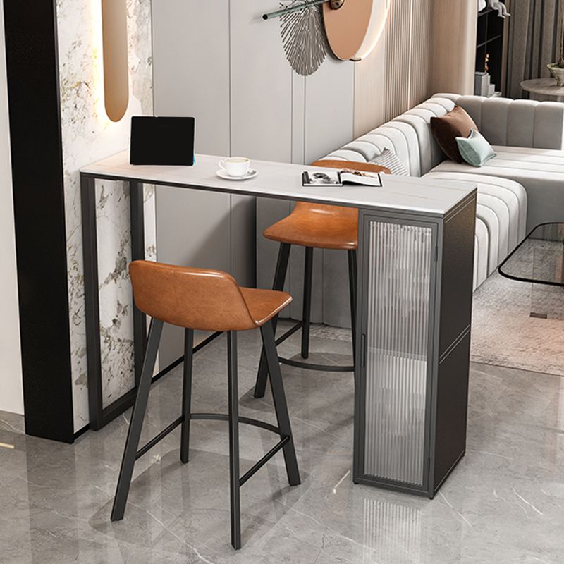 Bartafel in industriële stijl Rechthoekige stenen bar Eetbartafel
