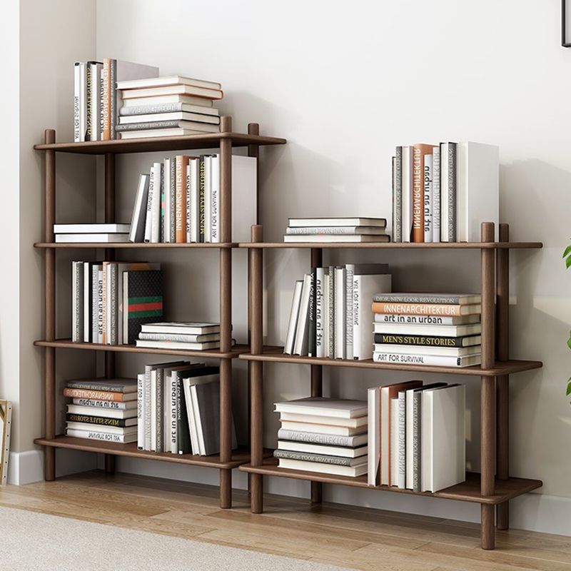 Scandinavian Open Back Wood Shelf Bookcase with Shelves for Home Office Clearhalo 'Bookcases' 'furn' 'furn_bookcases' 'Furniture' 'Office Furniture' 1200x1200_5a495d4d-0fa9-4d0f-a52f-78d421722854