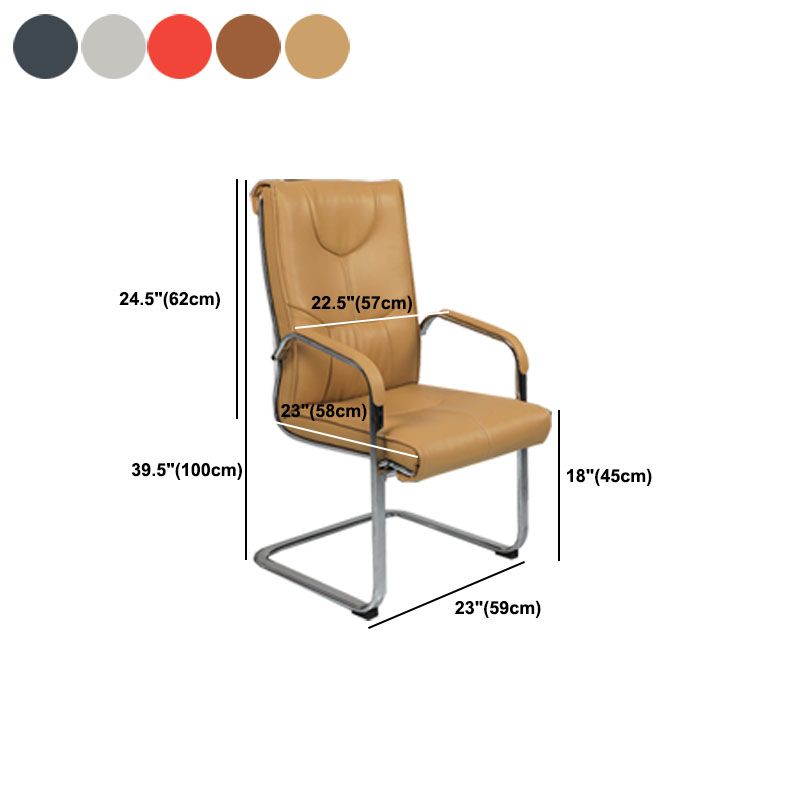 Sedia moderna sedia a bracciola a bracciola sedia in pelle posteriore alta