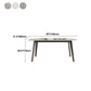 Medieval Modern Sintered Stone Dining Table Rectangle Table with 4 Legs Clearhalo 'Dining Tables & Seating' 'Dining Tables' 'dining_table' 'furn' 'furn_dining_table' 'Furniture' 'furniture_dining_table' 'Kitchen & Dining Furniture' 'kitchen' 'kitchen_dining_table' 1200x1200_5a4b2c4b-f5b3-44f1-b306-0dedfc1c8a7f