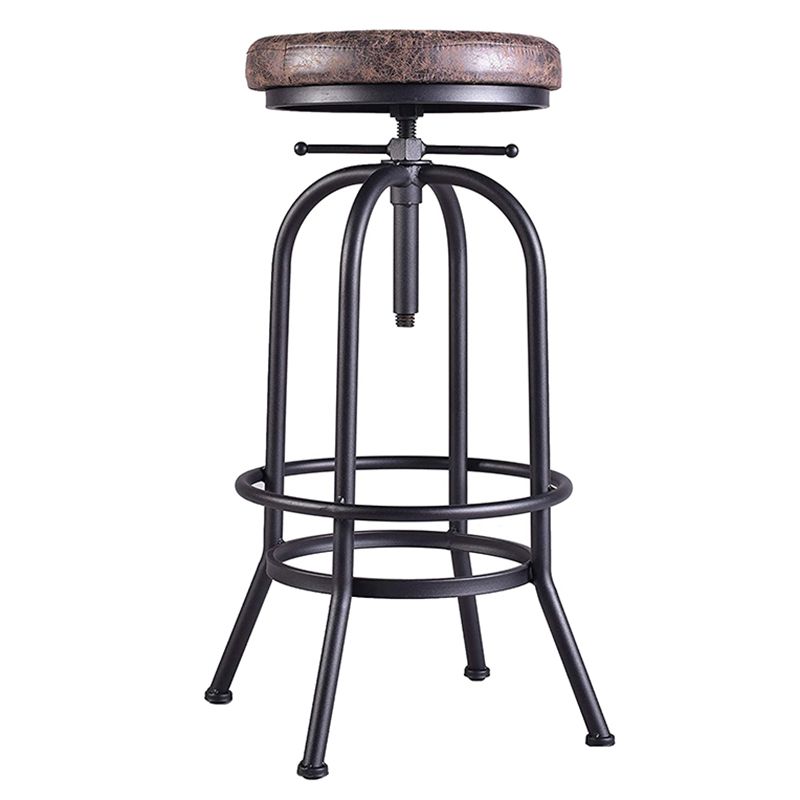 Tableros de barras industriales taburetes de barra de altura ajustable con base de metal