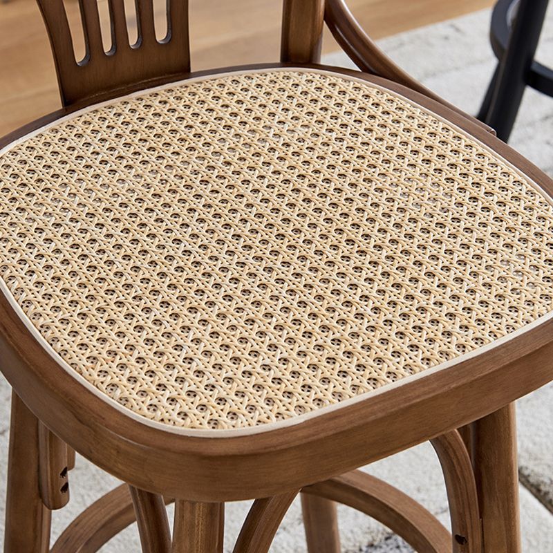 Houten lage achterste bar hoogte ontlasting moderne draaikolk gewapende barkruk