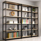 Metal Etagere Bookcase Industrial Open Back Book Shelf with Shelves for Office and Home Clearhalo 'Bookcases' 'Furniture' 'furniture_bookcases' 'kitchen' 'kitchen_bookcases' 'Living Room Furniture' 'Office Furniture' 1200x1200_5a4d7ab3-6c8b-43d4-bb8e-4c0344bc8460