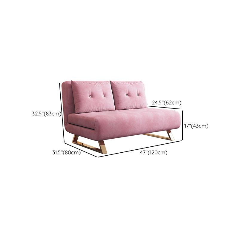 Armless Cushion Back Futon Foldable Pillow Included Sleeper Sofa Clearhalo 'furn' 'furn_futons' 'Furniture' 'Futons & Daybeds' 'Futons' 'Living Room Furniture' 1200x1200_5a4dbff8-0f75-47be-a9a2-7df07321cc77