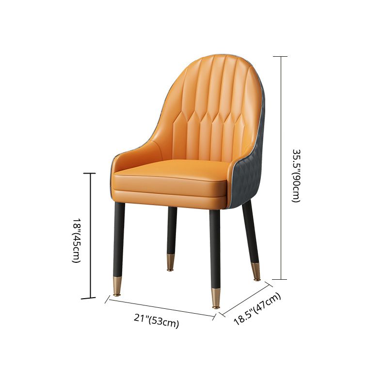 Scandinavian Style Wood Dining Chairs Dining Room Parsons Cushioned Chair with Arm Clearhalo ' kitchen&dining_furn' 'Dining Chairs' 'Dining Tables & Seating' 'dining_chair' 'furn' 'furn_dining_chair' 'Furniture' 'furniture_dining_chair' 'Kitchen & Dining Furniture' 'kitchen' 1200x1200_5a50ae20-8af1-471b-9b7b-d92905e8bc00