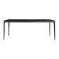 Rectangle Contemporary Dining Room Table Sintered Stone Table with 4 Black Legs Clearhalo ' dining_table' 'Dining Tables & Seating' 'Dining Tables' 'Furniture' 'furniture_dining_table' 'Kitchen & Dining Furniture' 'kitchen&dining_furn' 'kitchen' 'kitchen_dining_table' 1200x1200_5a52cac5-007c-4e3f-9122-92f916fdb159