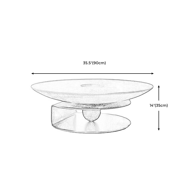 Tavolino rotondo in noce in legno in legno in stile moderno/tavolino rotondo