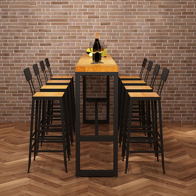 無垢材バーテーブル バーの高さ 現代的なバーの高さ 屋内用パブテーブル