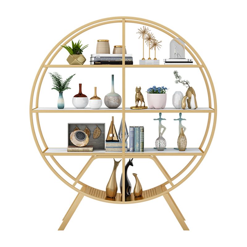 Contemporary Open Etagere Bookshelf Vertical Metal Frame Manufactured Wood Shelf Bookshelf Clearhalo 'Bookcases' 'furn' 'furn_bookcases' 'Furniture' 'furniture_bookcases' 'kitchen' 'kitchen_bookcases' 'Living Room Furniture' 'Office Furniture' 1200x1200_5a59a0d9-be16-49ef-bc35-0fbebb81ed70