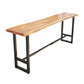 Pine Wood Bar Table Industrial Rectangle Bar Table with Black Trestle Base Clearhalo 'Bar Furniture' 'Bar Tables' 'bar_tables' 'furn' 'furn_bar_tables' 'Furniture' 'furniture_bar_tables' 'Kitchen & Dining Furniture' 1200x1200_5a5bca89-6b2f-4c1a-91d9-e8f09e90064d