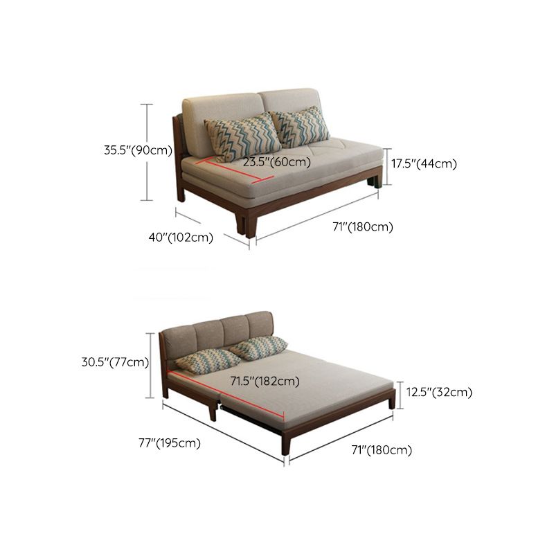 Living Room Convertible Sofas Pillow Back Armless Futon Sleeper Sofa Bed Clearhalo 'furn' 'furn_futons' 'Furniture' 'Futons & Daybeds' 'Futons' 'Living Room Furniture' 1200x1200_5a5be674-03d9-4883-9801-f3bbef7805c4